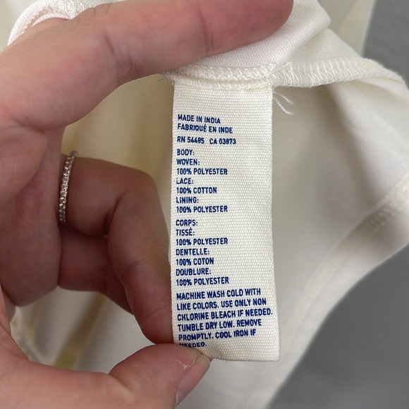 American Eagle Ivory Crochet Romper - Picture 6 of 8